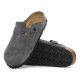 Birkenstock Leather Boston Leve Velvet